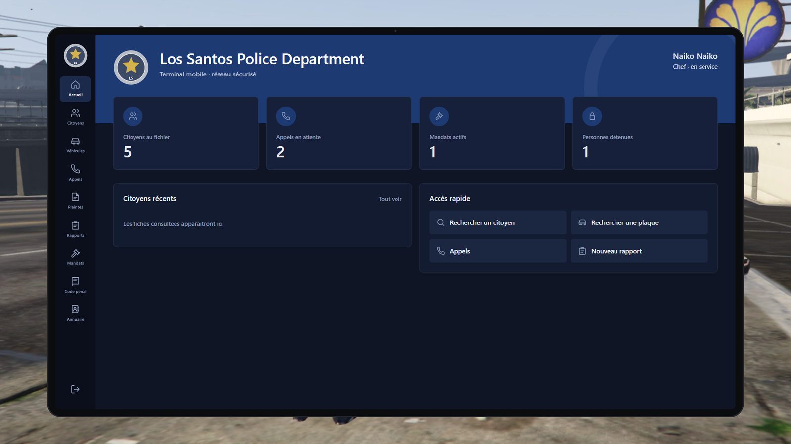 Tablette police